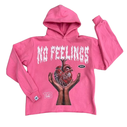No Feelings Hoodies | Pink