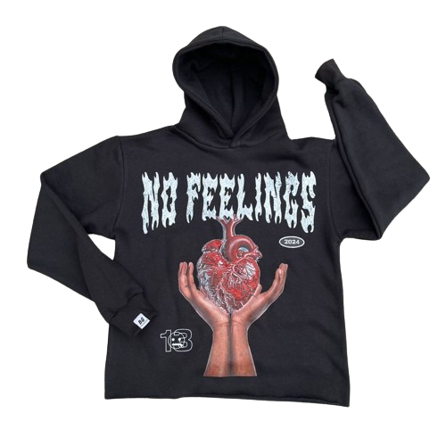 No Feelings Hoodies | Black